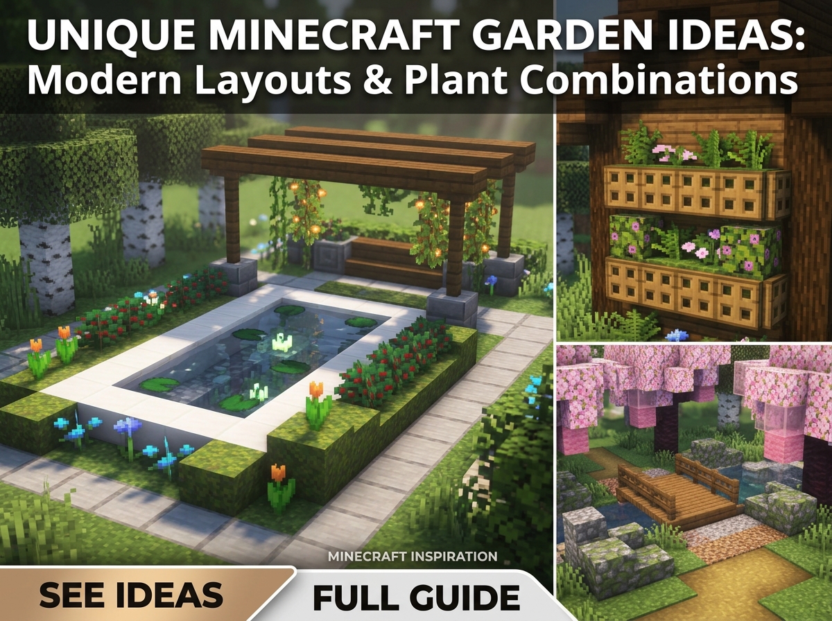 Minecraft Garden Ideas