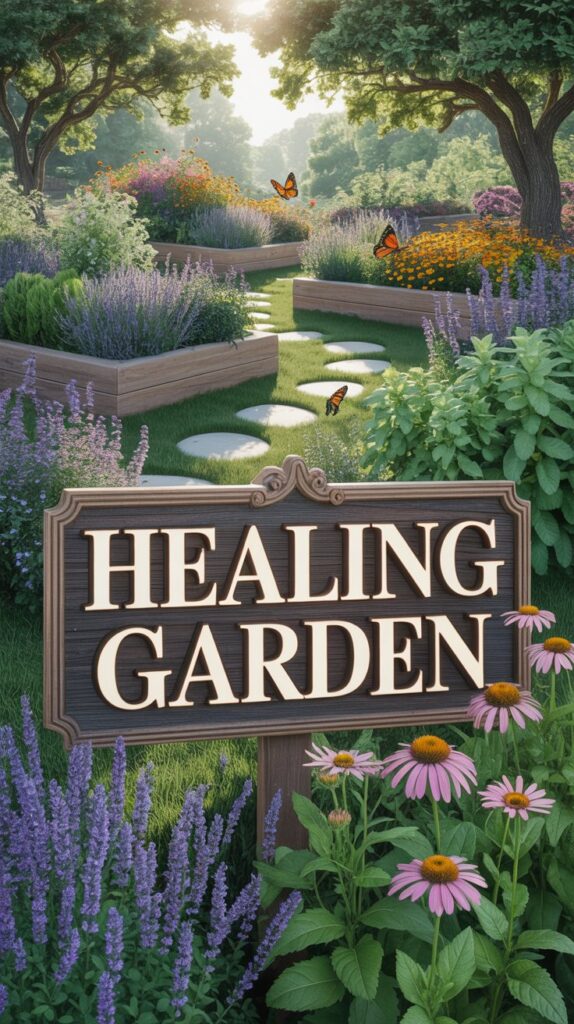 Healing Garden: Peaceful Outdoor Spaces for Relaxation and Wellness