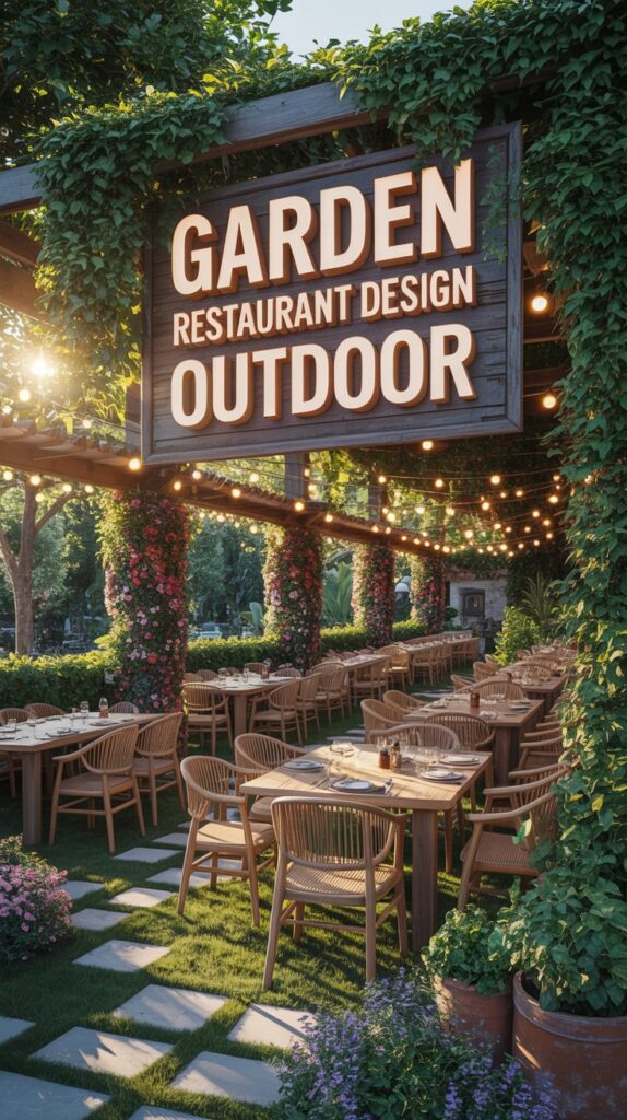 Garden Restaurant Design Outdoor