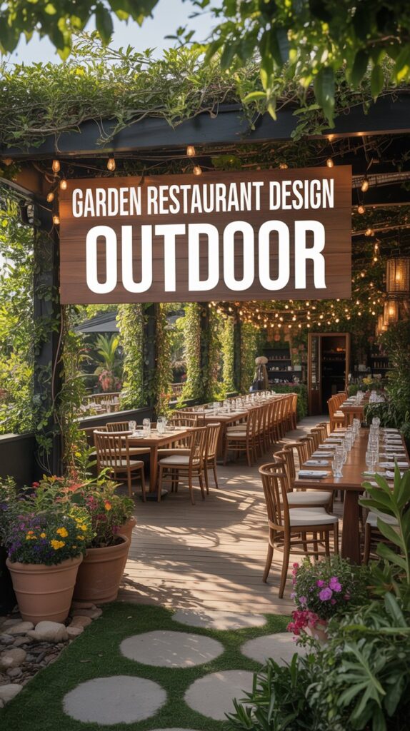 Garden Restaurant Design Outdoor