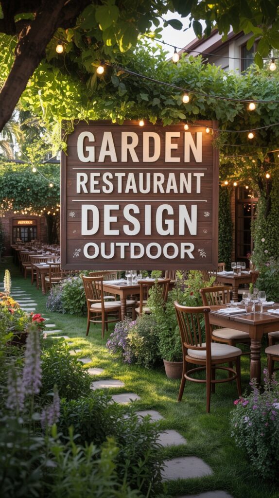 Garden Restaurant Design Outdoor