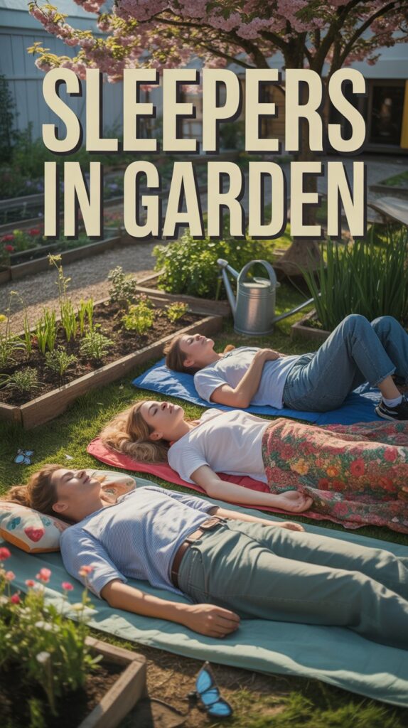 Sleepers in Garden
