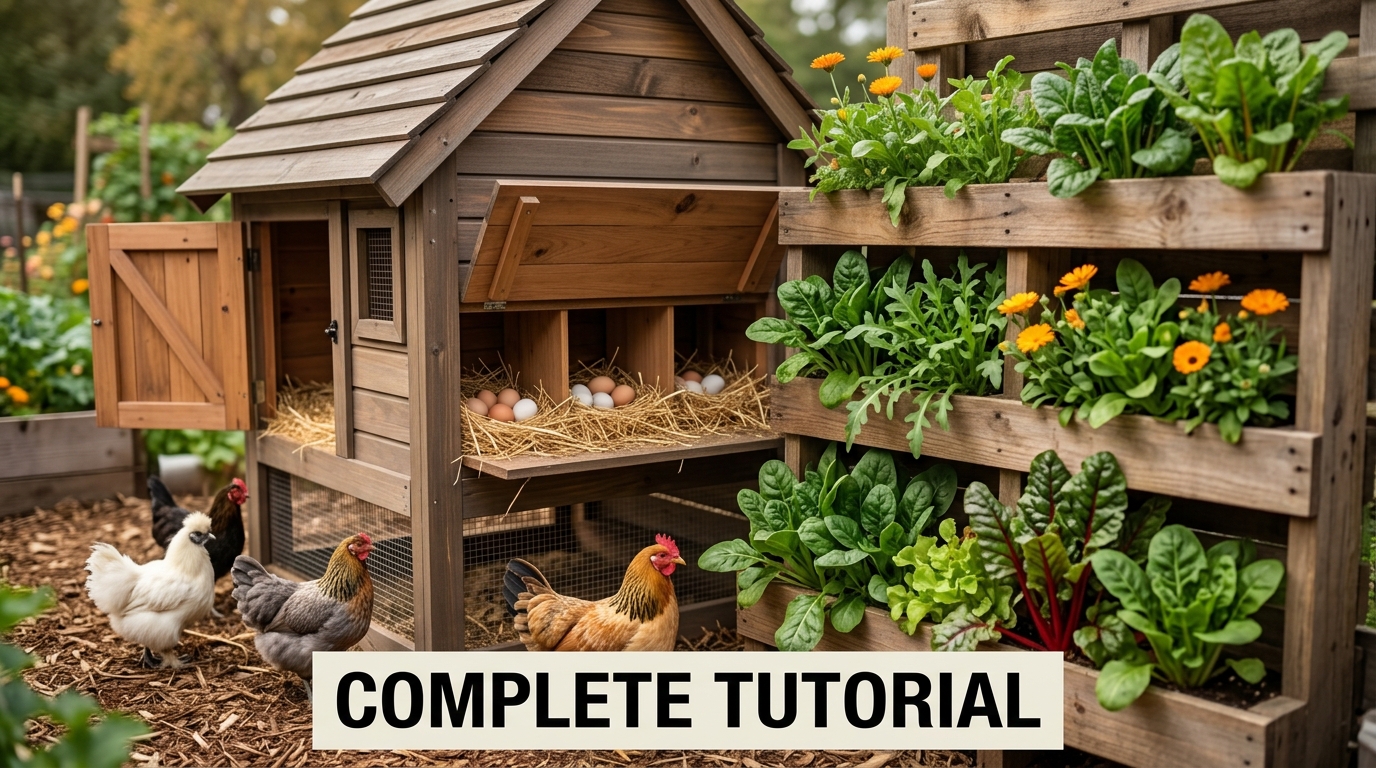 Chicken Coop and Garden Layout