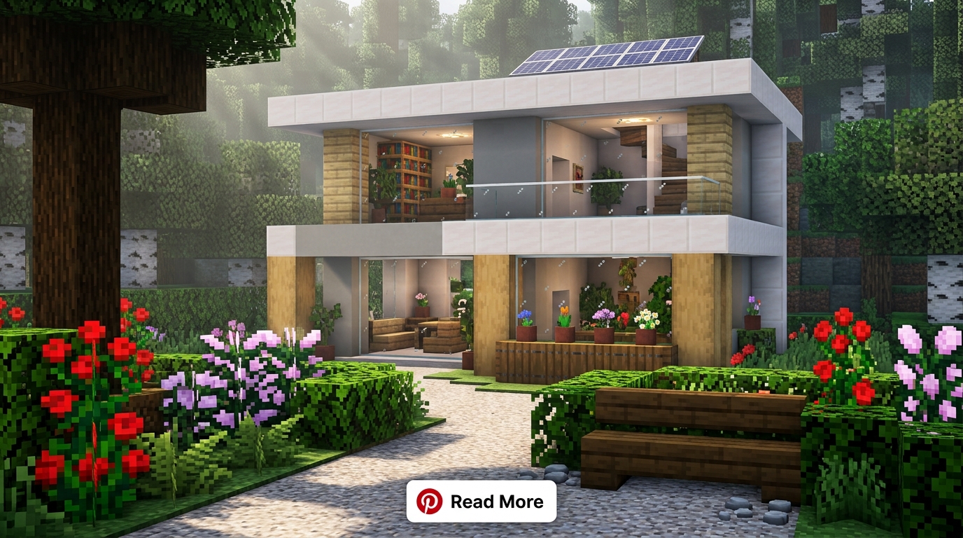 Pale Garden House Minecraft