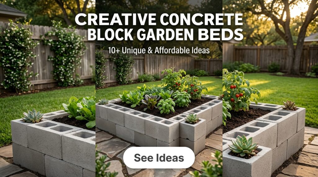 Concrete Block Garden Beds