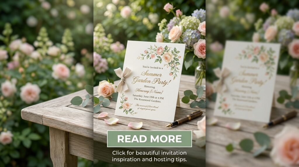 Garden Party Invitations
