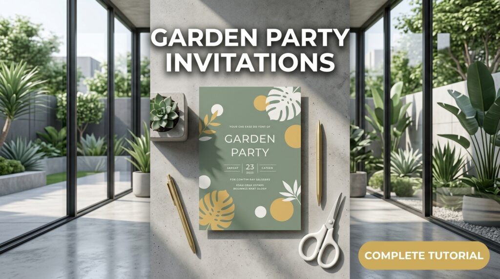 Garden Party Invitations