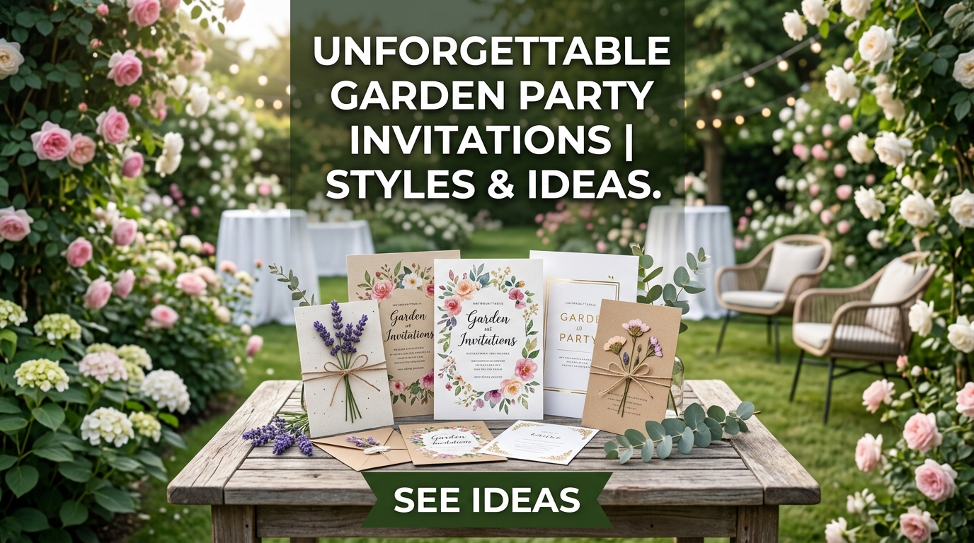 Garden Party Invitations