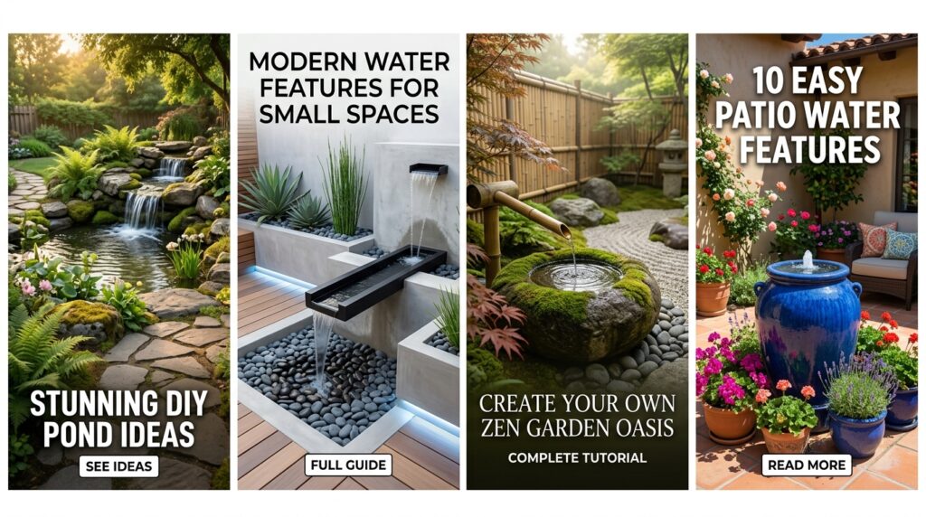 water features in the garden