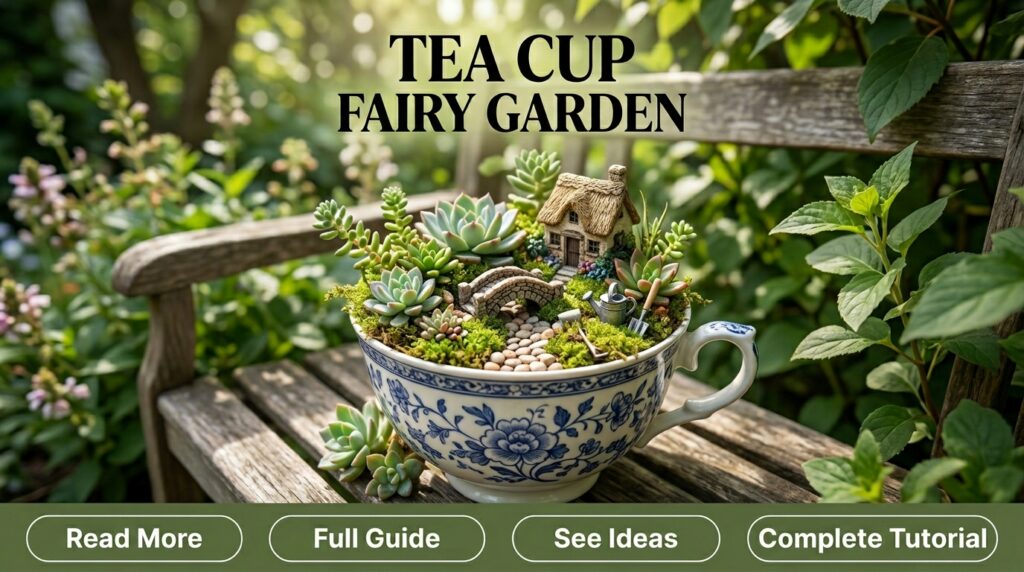 Tea Cup Fairy Garden