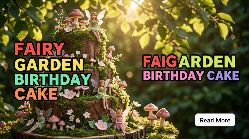 Fairy Garden Birthday Cake
