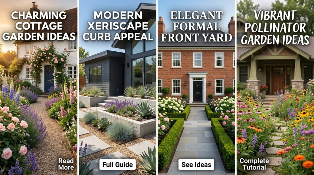 Flower Garden Ideas in Front of House