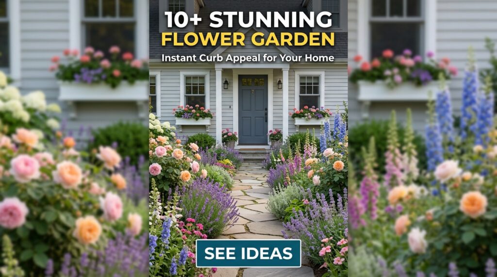 Flower Garden Ideas in Front of House
