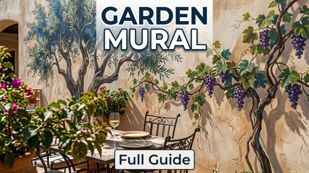 Garden Mural Outdoor Wall Art