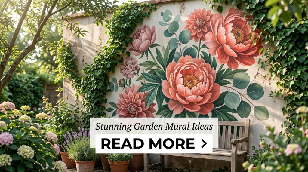 Garden Mural Outdoor Wall Art