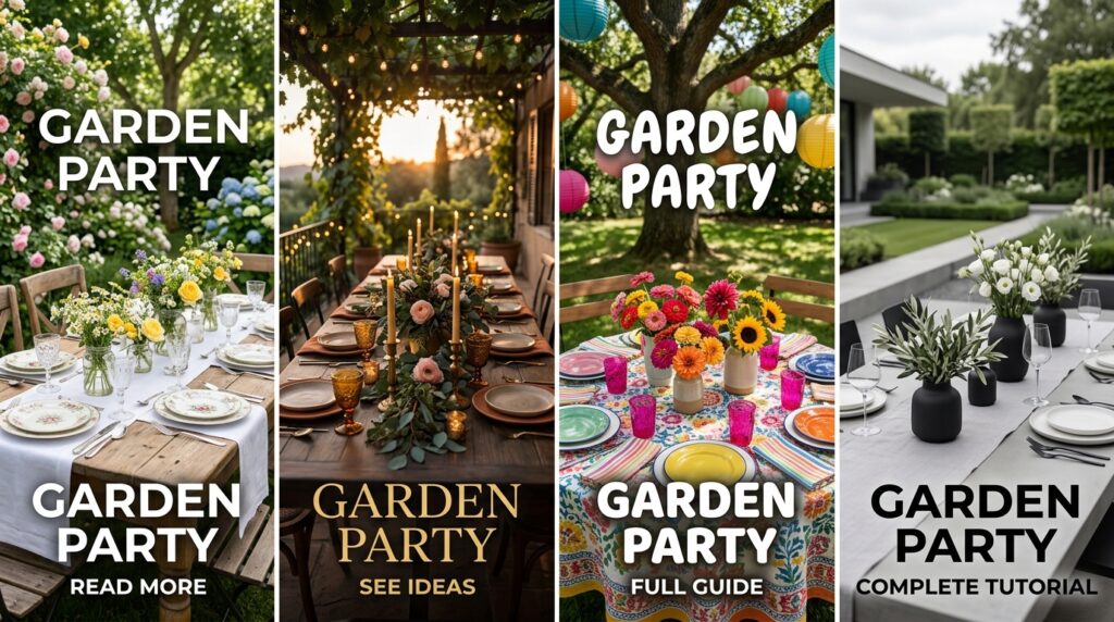 Garden Party Tablescapes