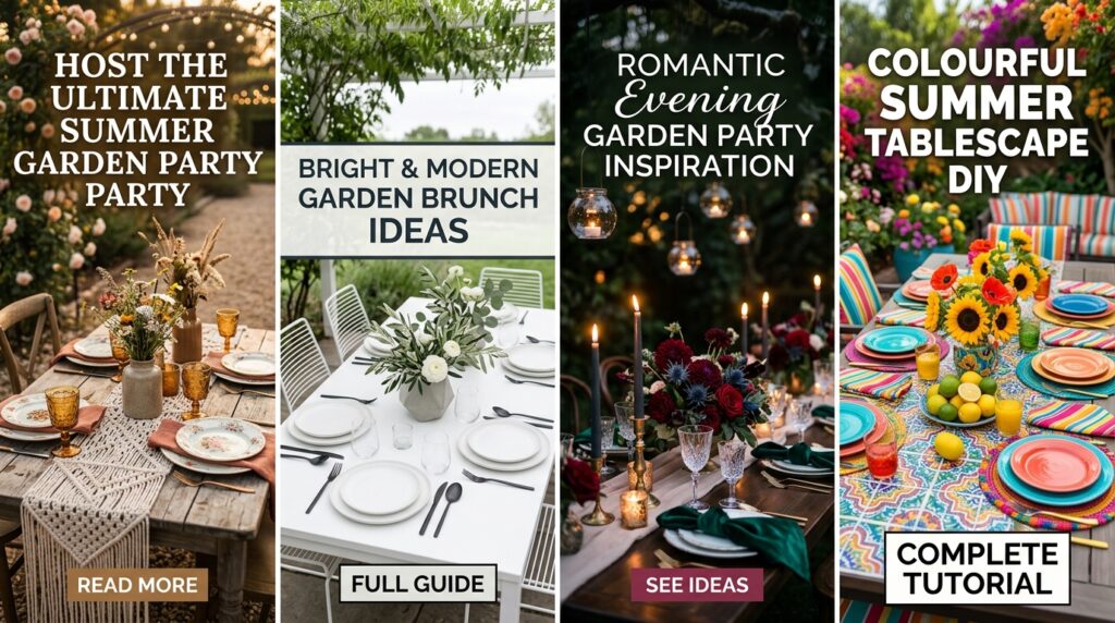 Garden Party Tablescapes