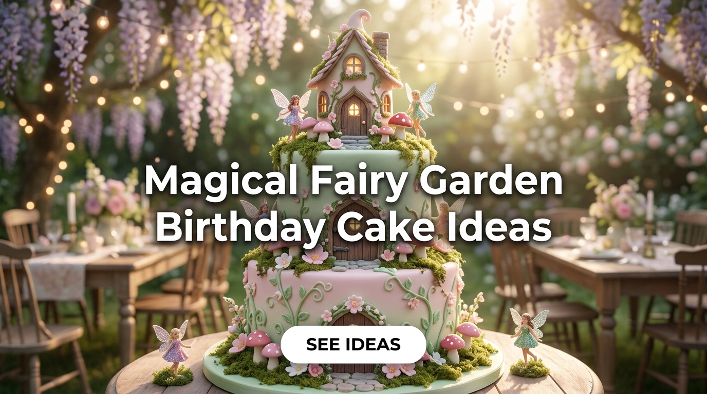 Fairy Garden Birthday Cake