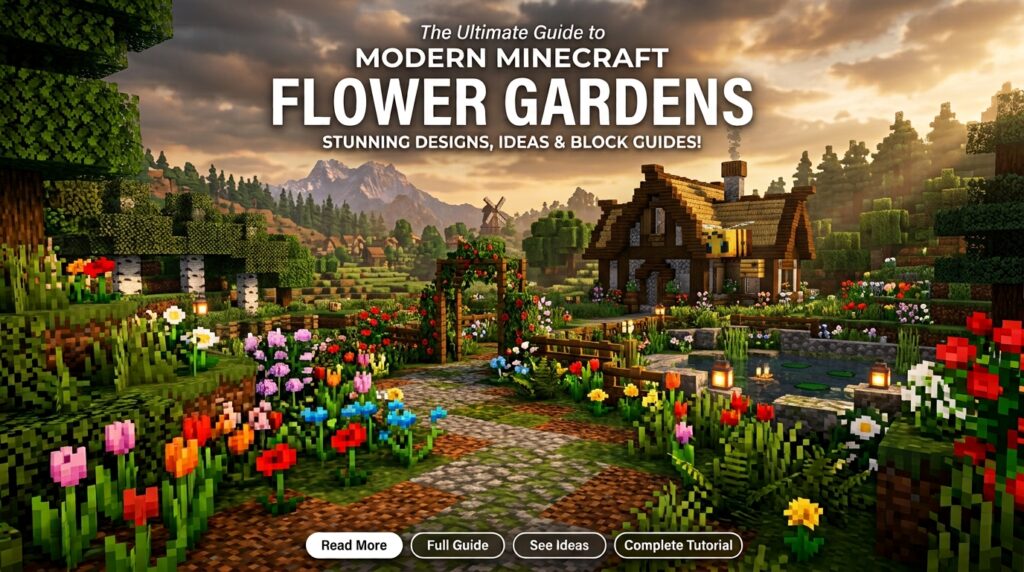Flower Garden Minecraft