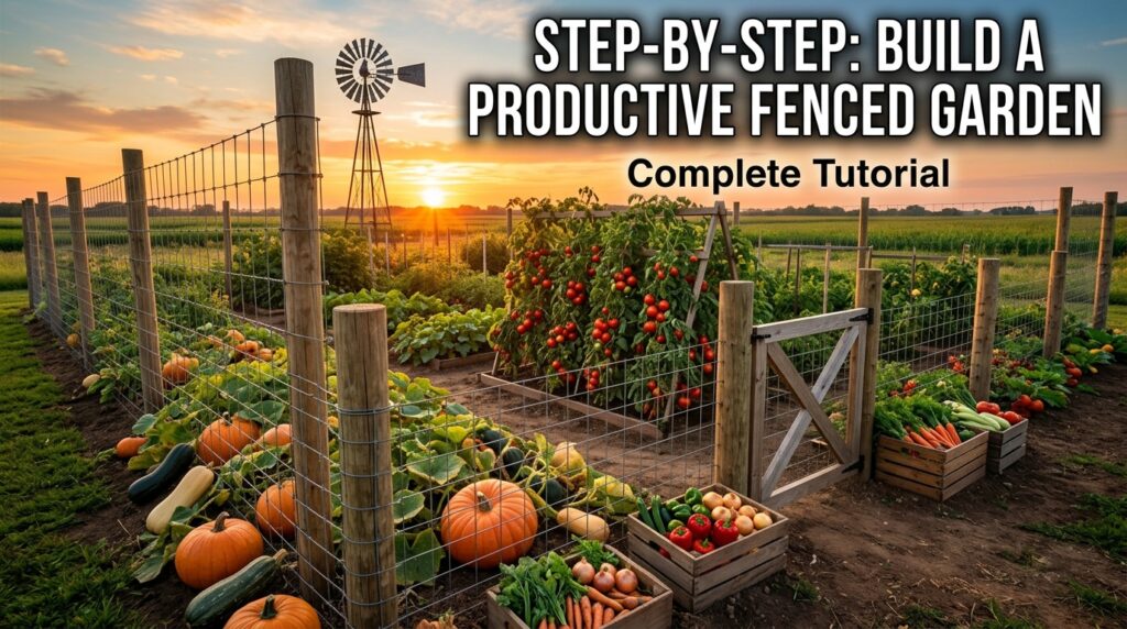 Fenced Vegetable Garden