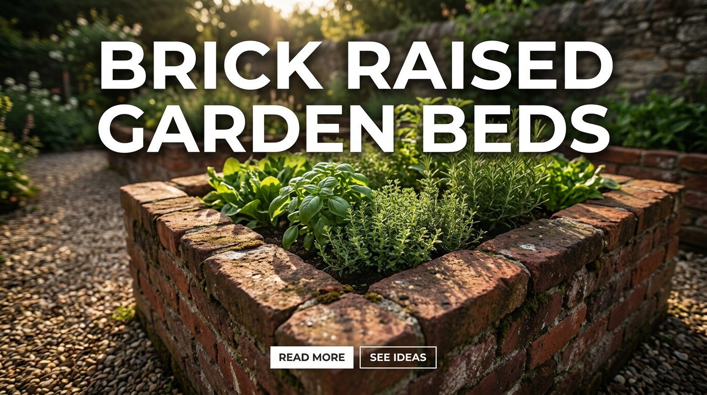 Brick Raised Garden Beds