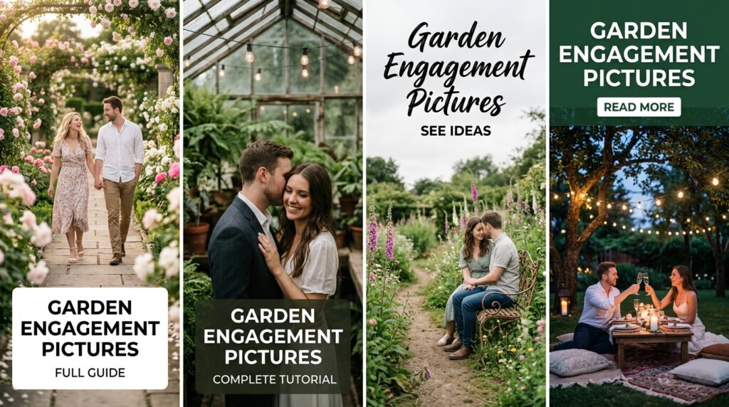 Garden Engagement Pictures
