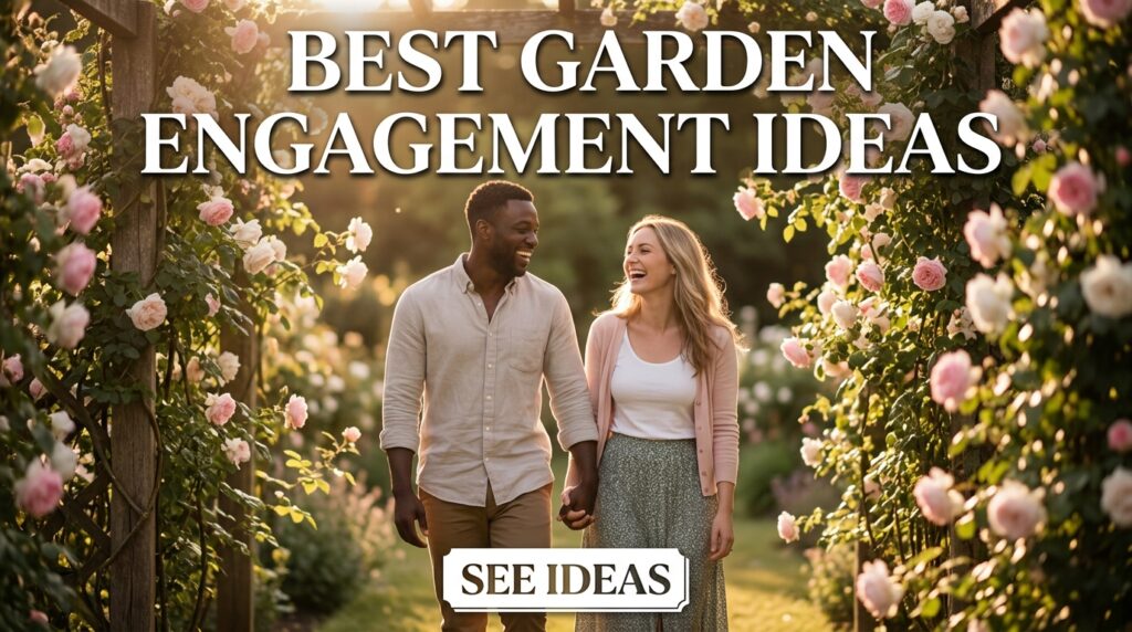 Garden Engagement Pictures
