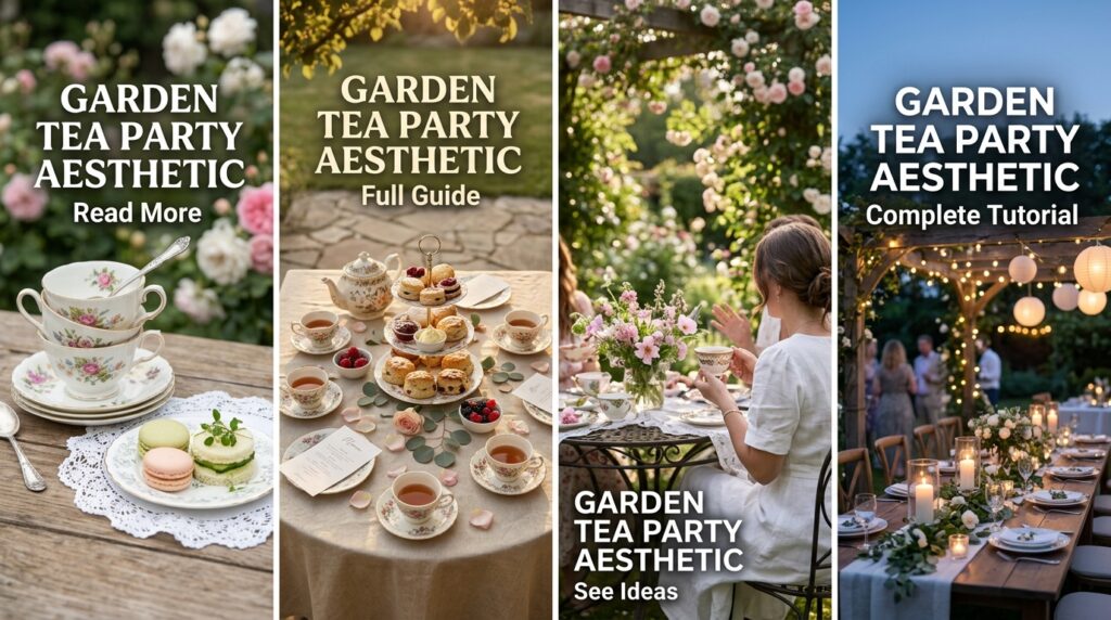 Garden Tea Party Aesthetic