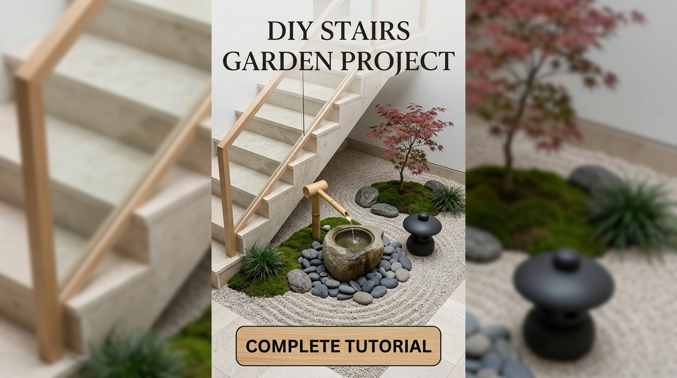 Small Garden Under Stairs