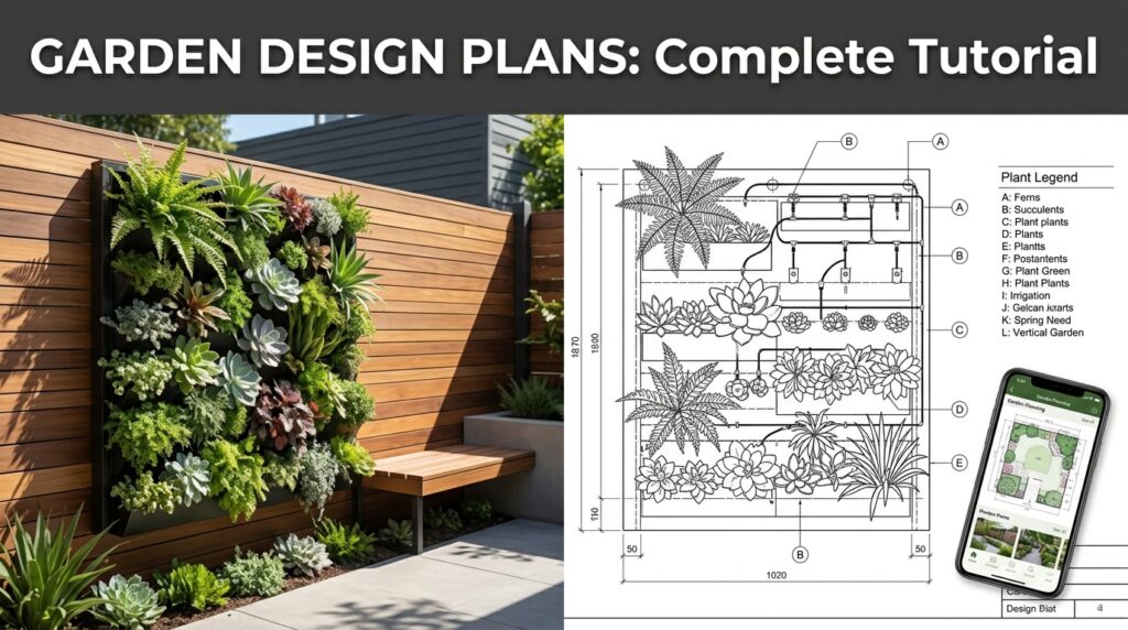 Garden Design Plans Drawing Layout