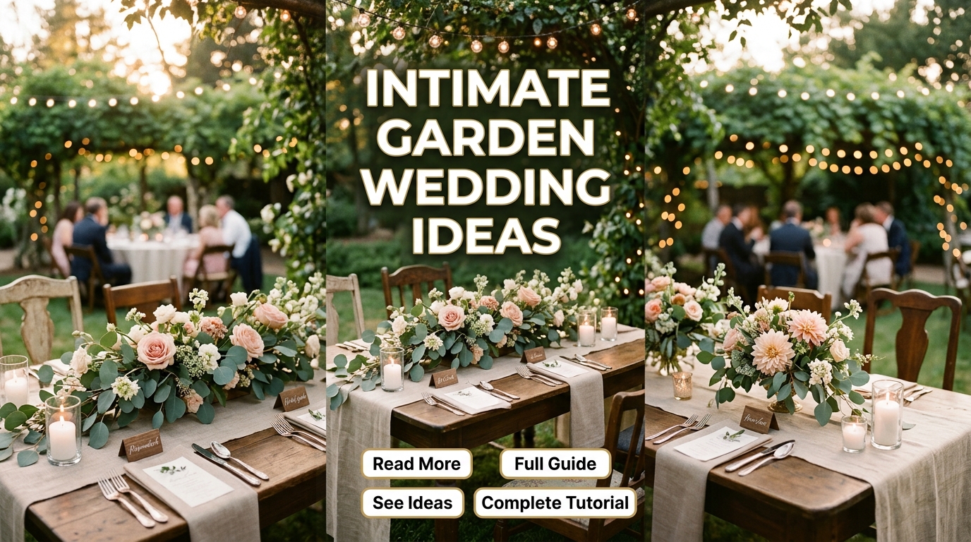 Intimate Garden Wedding
