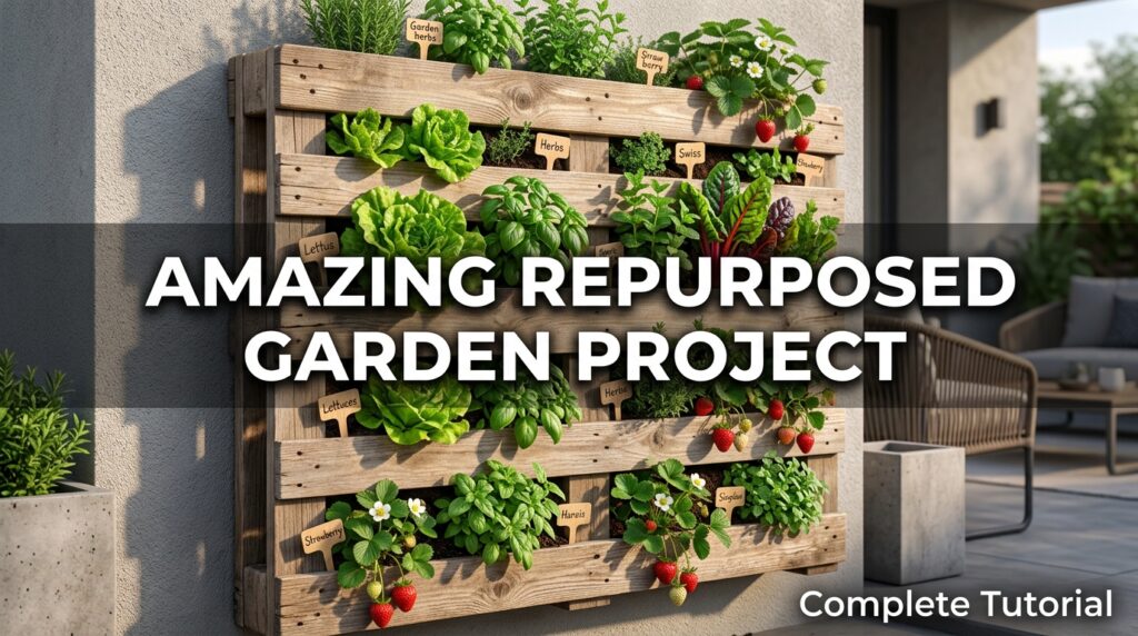 Repurposed Items for Garden