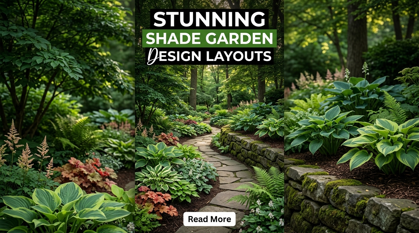 Shade Garden Design Layout
