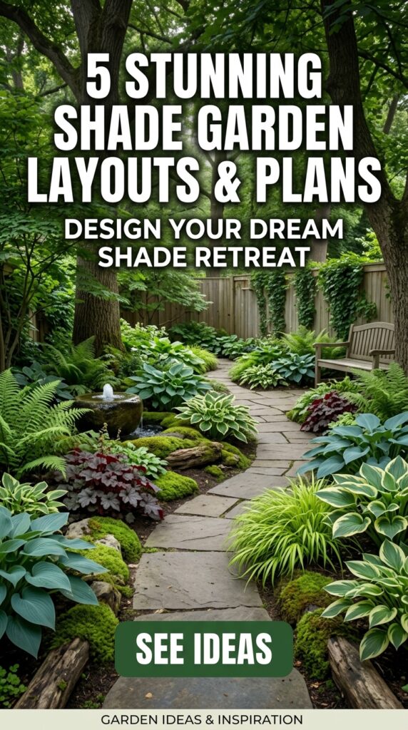 Shade Garden Design Layout
