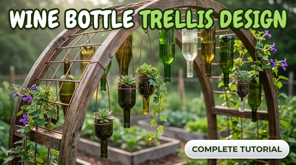 Wine Bottle Garden