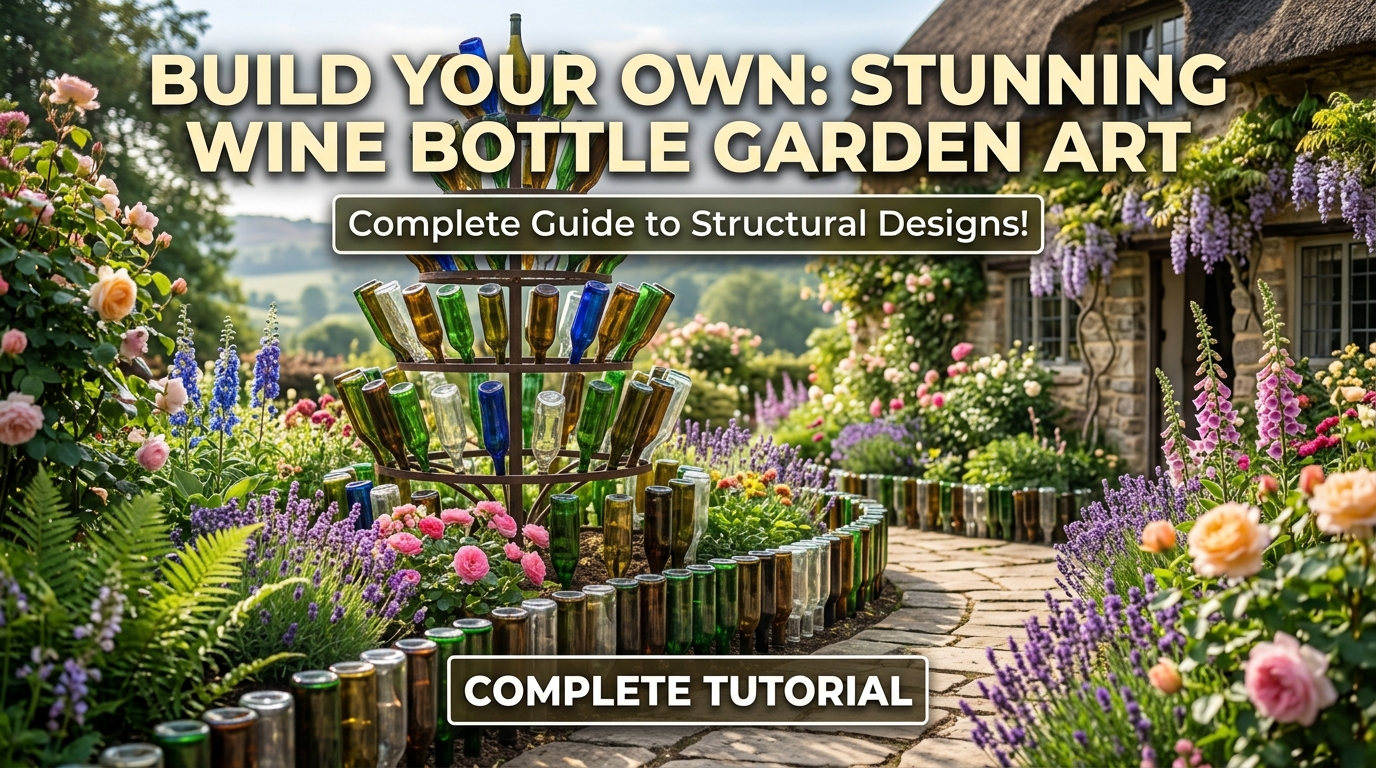 Wine Bottle Garden