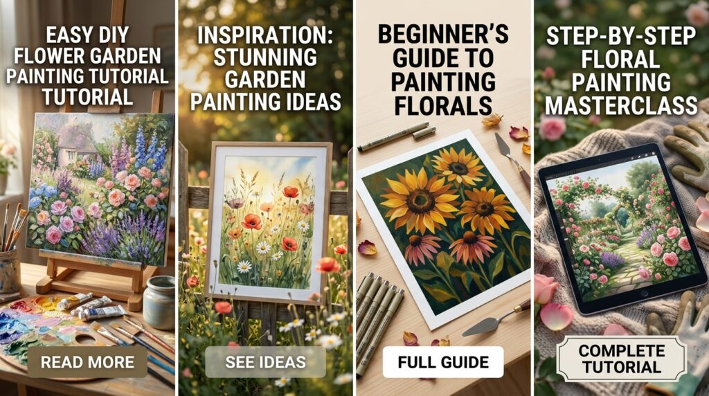 Flower Garden Painting 