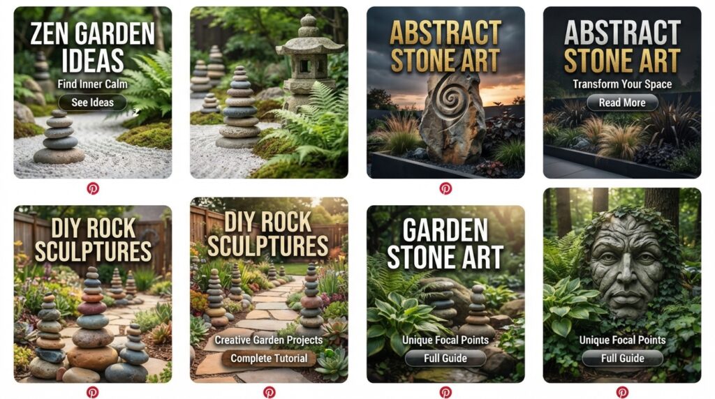 Rock Sculptures Garden Stone Art
