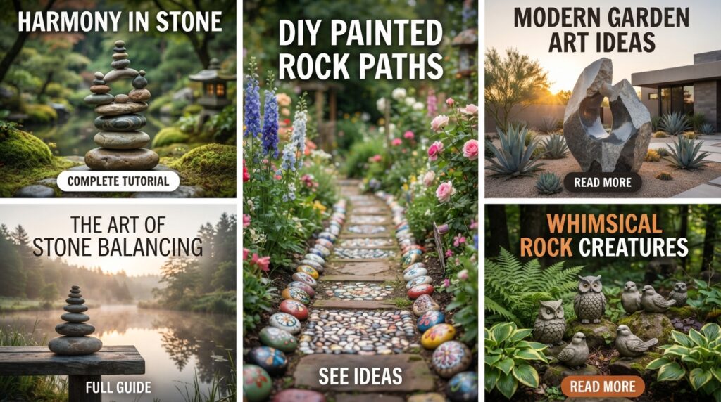 Rock Sculptures Garden Stone Art